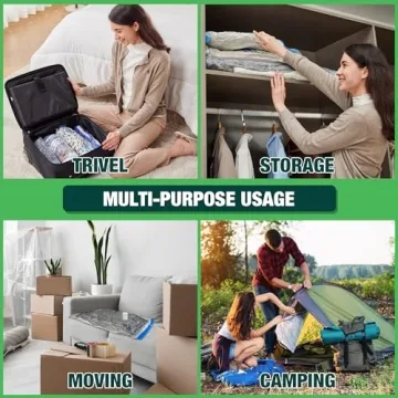 HIBAG Vacuum Storage Bags 30-Pack with Electric Pump