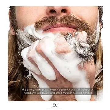 Copenhagen Grooming 8AM Splash Beard Wash for Men - Regenerating & Moisturizing Beard Shampoo - Skin, Mustache and Beard Care