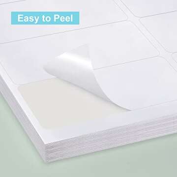 Methdic Shipping Labels 2"×4" 300 Labels Sticker Paper for Laser/Ink Jet Printer Mailing Labels 8.5"*11" White 10 per Sheet