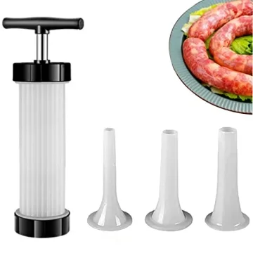 Sausage Stuffer - Homemade Manual Sausage Maker, Fast Meat Filling Machine, Food Grade Kitchen Sausa...