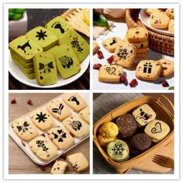 36 Coffee Decorating Stencils + 2 Stainless Steel Mesh Powder Shaker, Magnoloran Foam Latte Art Stencils Barista Templates for Decorating Oatmeal Cupcake Cake Cappuccino Mousse Hot Chocolate