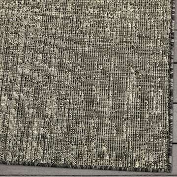 Antep Rugs Patio 5x7 Outdoor/Indoor Modern Abstract Area Rug (Gray, 5'3" x 7'6")