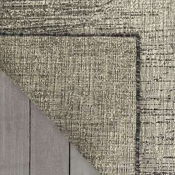 Antep Rugs Patio 5x7 Outdoor/Indoor Modern Abstract Area Rug (Gray, 5'3" x 7'6")