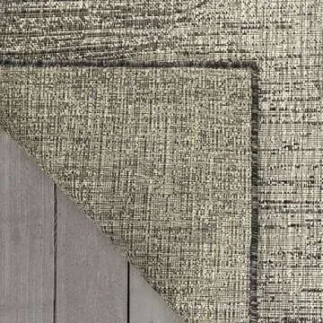 Antep Rugs Patio 5x7 Outdoor/Indoor Modern Abstract Area Rug (Gray, 5'3" x 7'6")