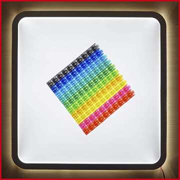 edxeducation Translucent Linking Cubes - Construction Toy for Early Math - Set of 100 - 0.8 Inch - Light Table Toy - Elementary + Preschool Learning