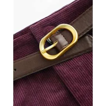 Stylish CIDER Corduroy Trousers with Belt for Fashionistas