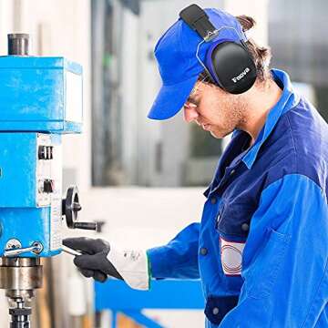 Fnova 34dB NRR Ear Protection for Shooting, Safety Ear Muffs Defenders