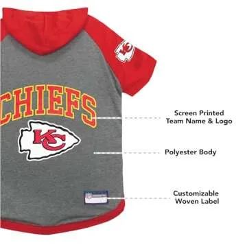NFL Kansas City Chiefs Dog Hoodie - Official Pet Apparel