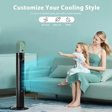 Antarctic Star 36" Quiet Remote Control Tower Fan Fast Cooling