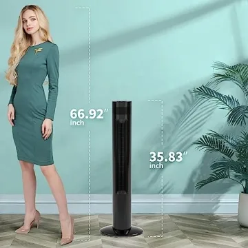 Antarctic Star 36" Quiet Remote Control Tower Fan Fast Cooling