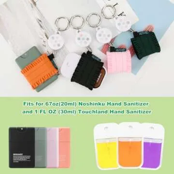 Beautyflier Pack of 4 Elastic Hand Sanitizer Sleeves