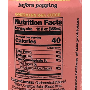 Culture Pop Pink Grapefruit Soda - Vegan & Refreshing Beverage