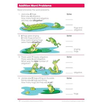 School Zone - Word Problems Workbook - 64 Pages, Ages 6 to 8, 1st Grade, 2nd Grade, Math, Picture Stories, Graphs, Calendars and Clocks, and More (School Zone I Know It!® Workbook Series)