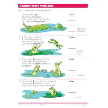 School Zone - Word Problems Workbook - 64 Pages, Ages 6 to 8, 1st Grade, 2nd Grade, Math, Picture Stories, Graphs, Calendars and Clocks, and More (School Zone I Know It!® Workbook Series)