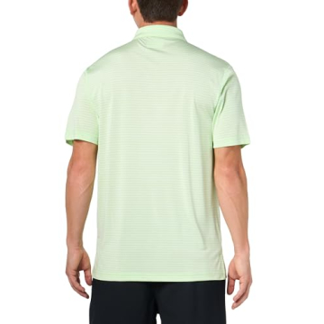 PGA TOUR Men's Feeder Stripe Golf Polo Shirt Patina Green