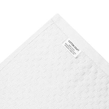 COTTON CRAFT Kitchen Towels Set - 24 Pack - 100% Cotton