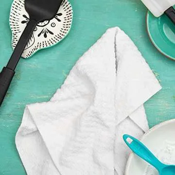 COTTON CRAFT Kitchen Towels Set - 24 Pack - 100% Cotton