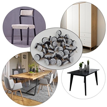 40pcs Heavy Duty Nail-on Felt Pads for Floor Protection