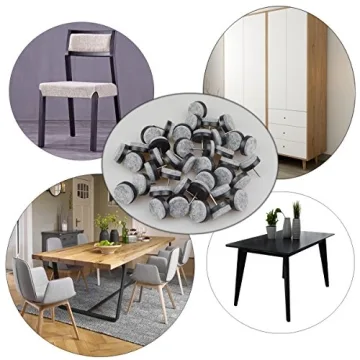 40pcs Heavy Duty Nail-on Felt Pads for Floor Protection