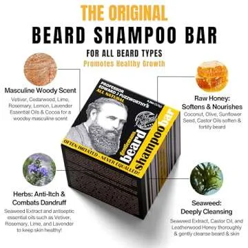 Professor Fuzzworthy's Beard SHAMPOO with All Natural Oils From Tasmania Australia - 120gm