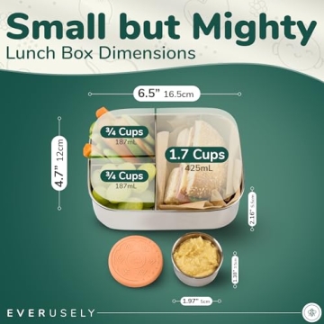 Durable Eco-Friendly Stainless Steel Bento Box for Kids