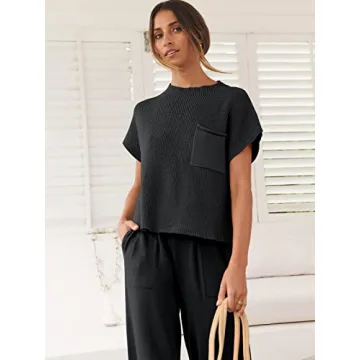 Chic ANRABESS Two Piece Sweater Set for Any Occasion