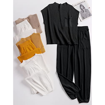 Chic ANRABESS Two Piece Sweater Set for Any Occasion