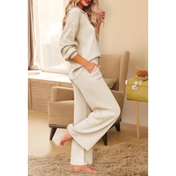 Pink Queen Women's Stylish 2 Piece Sweater Outfit Set