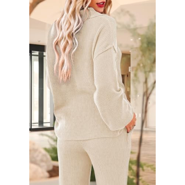 Pink Queen Women's Stylish 2 Piece Sweater Outfit Set