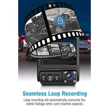 1080P Dual Dash Cam Front and Inside Car Camera for Taxi with GPS, Dash Camera Driving Recorder with Infrared Night Vision Loop Recording, Parking Monitor