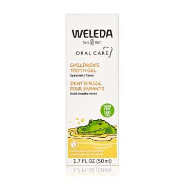 Weleda Oral Care Childrens Tooth Gel, 1.7 Fluid Ounce, Fluoride Free, Spearmint Flavor, Plant Rich T...