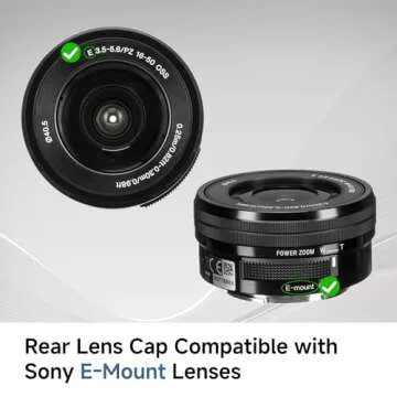 5 Pack Body Cap and Rear Lens Cap Cover Kit for Sony Alpha and NEX Series E-Mount Camera & Lens for Sony A7 A7II A7III A7S A7SII A7R A7RII A7RIII A7RIV A6600 A6500 A6400 A6300 A6100 A6000 A5100 A5000