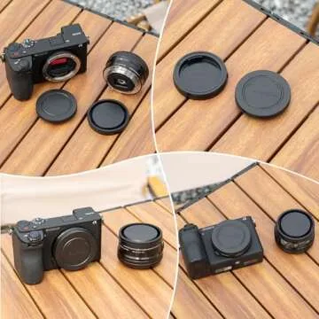 5 Pack Body Cap and Rear Lens Cap Cover Kit for Sony Alpha and NEX Series E-Mount Camera & Lens for Sony A7 A7II A7III A7S A7SII A7R A7RII A7RIII A7RIV A6600 A6500 A6400 A6300 A6100 A6000 A5100 A5000