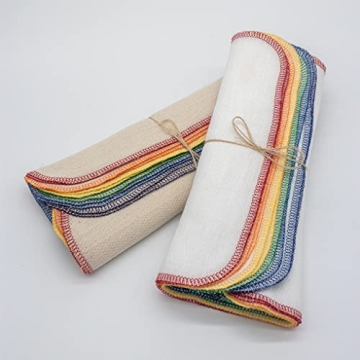 Rainbow Paperless Towels - Eco Friendly Reusable Kitchen Towels