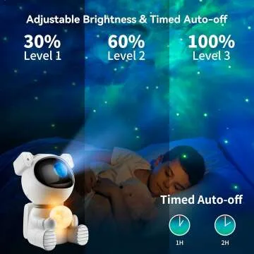 Astronaut Galaxy Projector - 2 in 1 Star & Moon Light