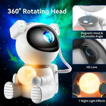 Astronaut Galaxy Projector - 2 in 1 Star & Moon Light
