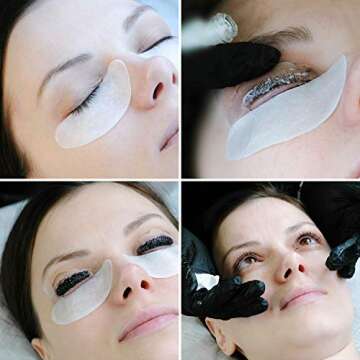 Hicarer 48 Silicone Eyelash Perming Pads for Beautiful Curls