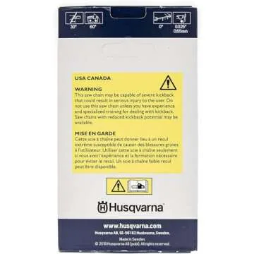 Husqvarna 585550072 20" C83 Chainsaw Chains, 3 Pack, 3/8 Pitch, .050 Gauge