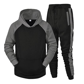 BOIYI Men's Hooded Athletic Tracksuits for Ultimate Comfort