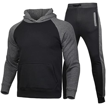 BOIYI Men's Hooded Athletic Tracksuits for Ultimate Comfort