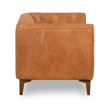 Essex 74" Leather Apartment Sofa by POLY & BARK