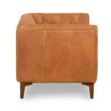 Essex 74" Leather Apartment Sofa by POLY & BARK