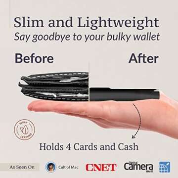 LUPA iPhone X Wallet Case-Slim & Lightweight iPhone X Flip Case with Credit Card Holder- iPhone 10 Wallet Case For Women & Men- Faux Leather iphone Xs Purse Cases with Magnetic Closure- Black and Gold