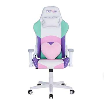 Techni Sport Kawaii Fabric Gaming Chair with Memory Foam