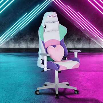 Kawaii Techni Sport Gaming Chair - Adjustable Comfort