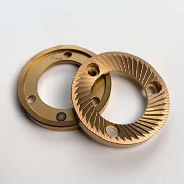 SSP Multi-Purpose (Unimodal) Espresso Grinding 64mm Flat Burrs (Red Speed Coated)