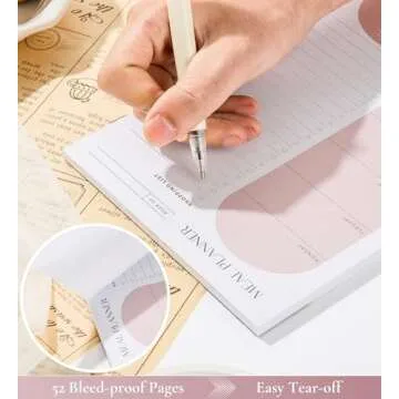 Weekly Meal Planner Edges for Easy Meal Prep & Shopping