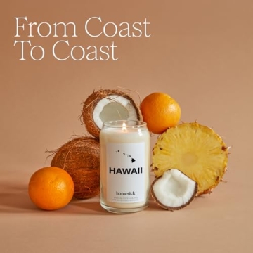 Homesick Premium Scented Candle, Illinois, 60-80 Hour Burn