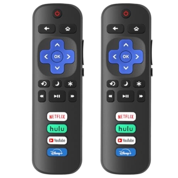 Replacement Roku TV Remote Control - 2 Pack