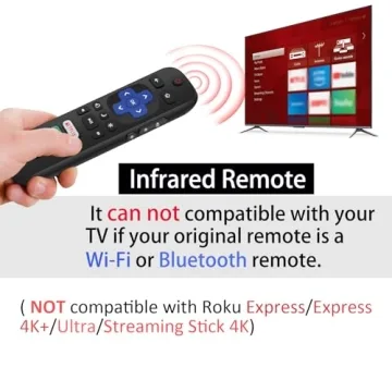 Replacement Roku TV Remote Control - 2 Pack